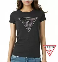 tee shirt mujer guess short sleeve genereux cotton 2013 france sm network gray